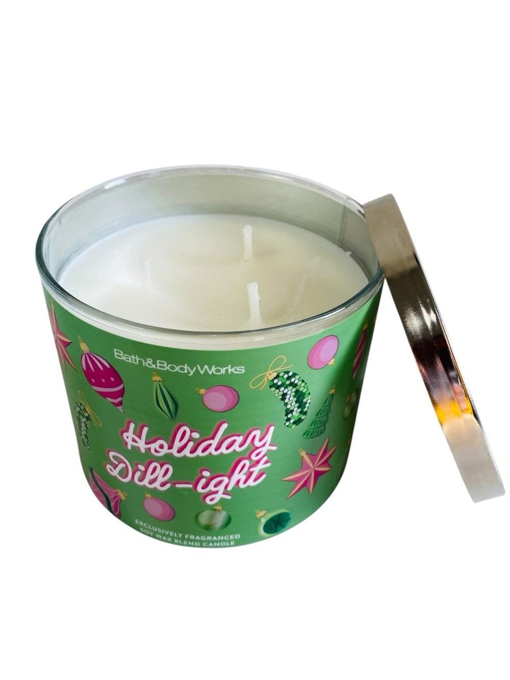 Bath & Body Works Holiday Dill-ight 3 Wick Candle 14.5oz